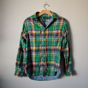 Polo Ralph Lauren Flannel Button Down Shirt Double Faced Size Medium